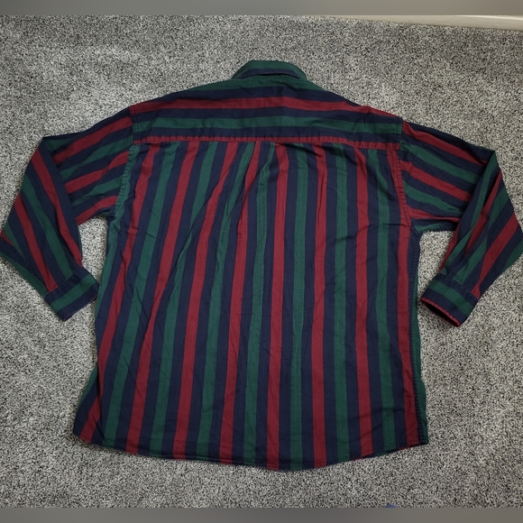 Tribute Button Down Striped Shirt Size XL - Picture 3 of 8